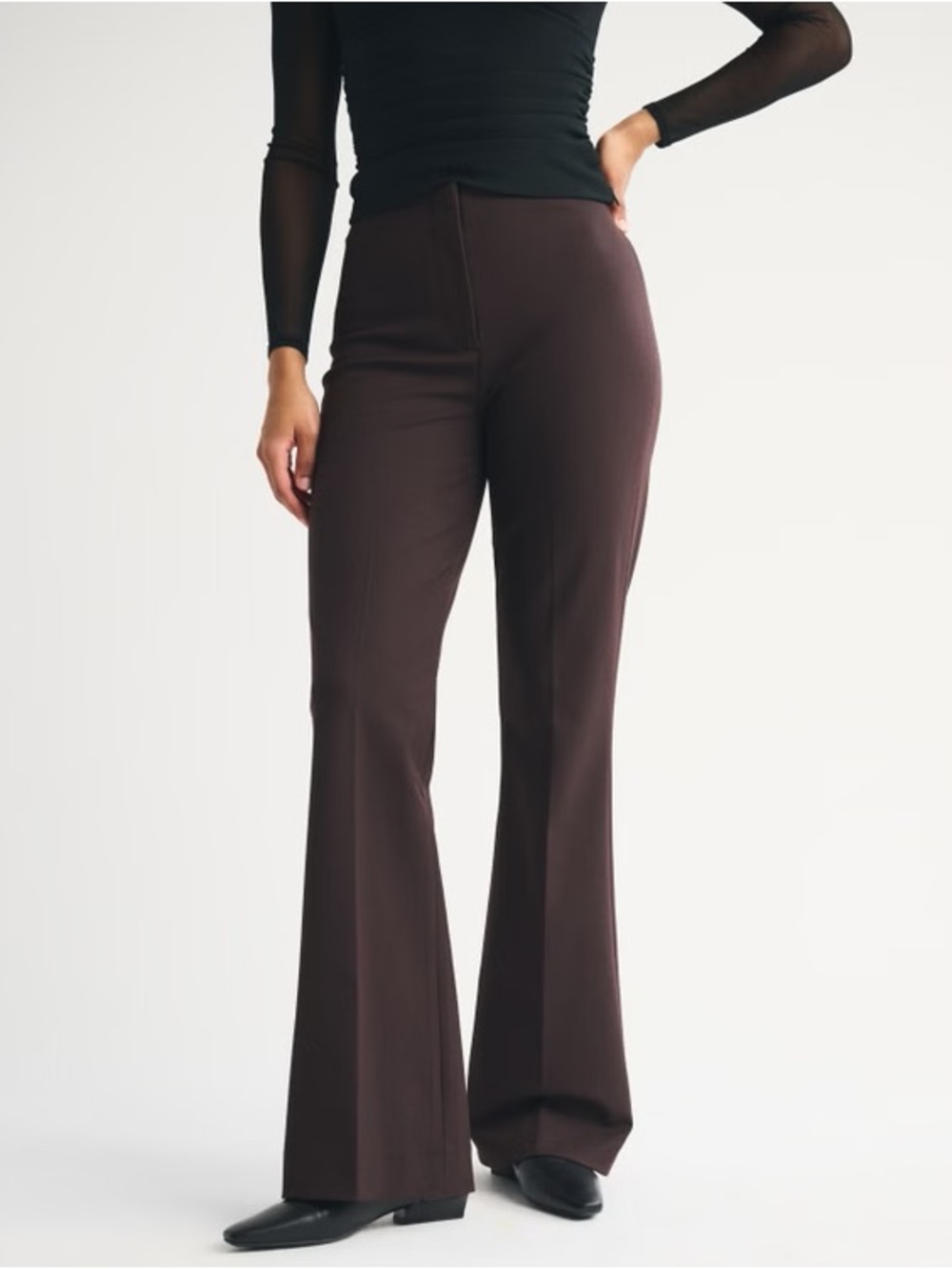 A&F 
Curve Love Forme Bootcut Pant